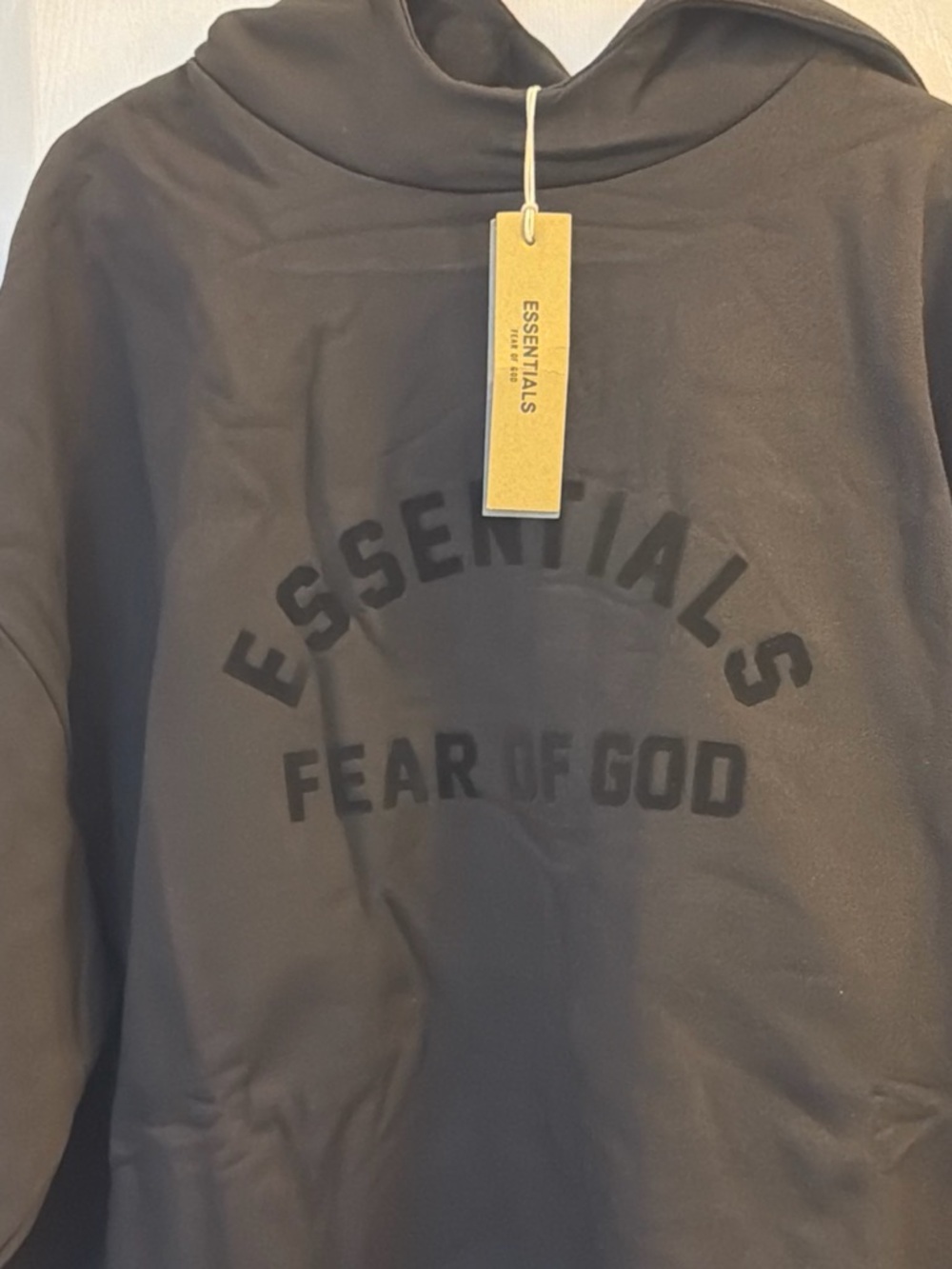 Fear of God Essentials Black Crewneck Sweatshirt